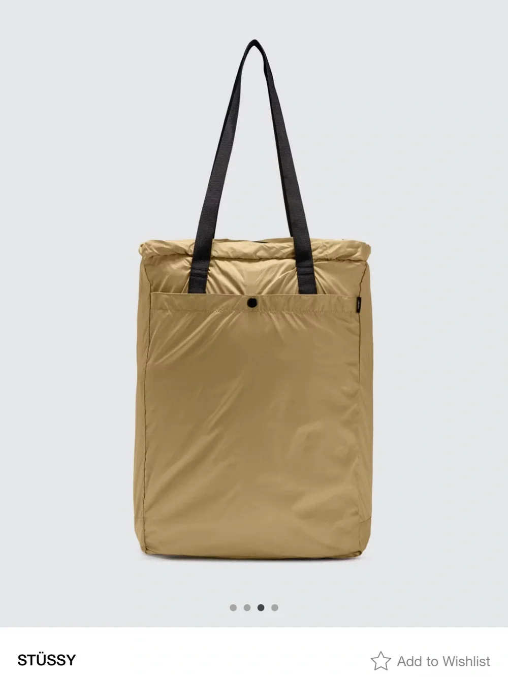 Stüssy Light Weight Travel Tote Bag – Beige – New with Tags